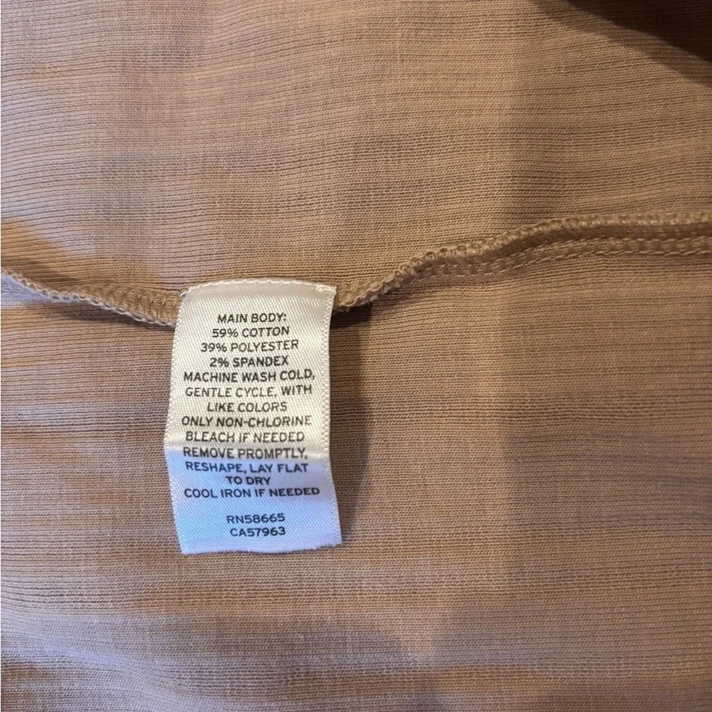 Abound Tan Beige Ribbed Knit High Slit Straight Column Maxi Skirt Size XS